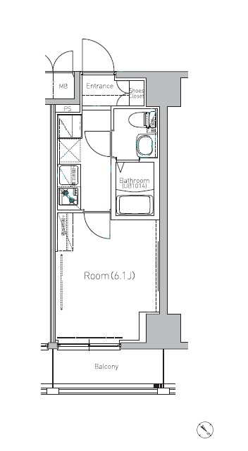 RELUXIA横濱鶴見 603号室 間取り
