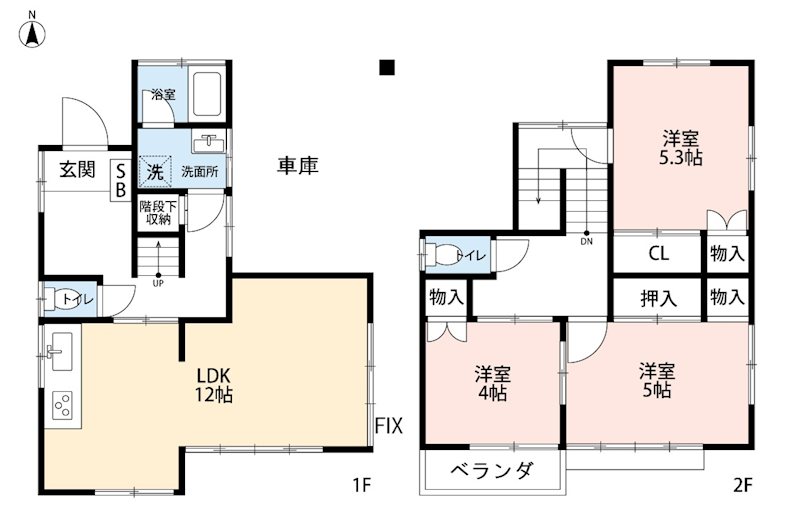 練馬区大泉町2丁目21-19戸建 間取り