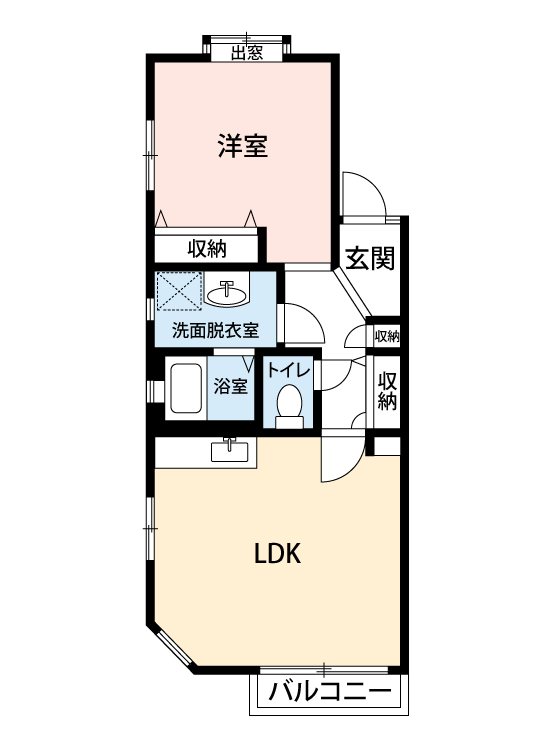 未来舎 202号室 間取り