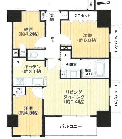 ｱｰｸﾌﾟﾗｻﾞ西日暮里 603号室 間取り