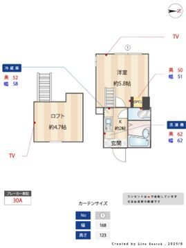 メープルコート 103号室 間取り