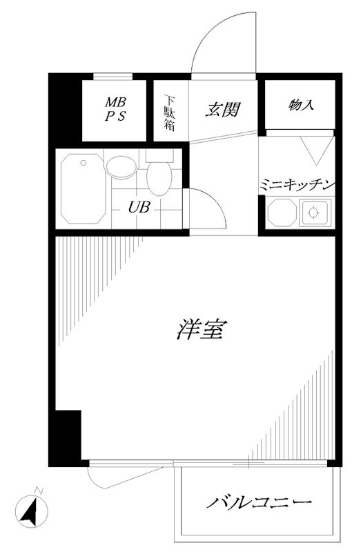 ﾗｲｵﾝｽﾞﾌﾟﾗｻﾞﾖｺﾊﾏ戸部 707号室 間取り