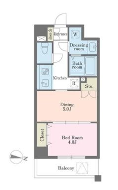 デュオステージ大塚 405号室 間取り