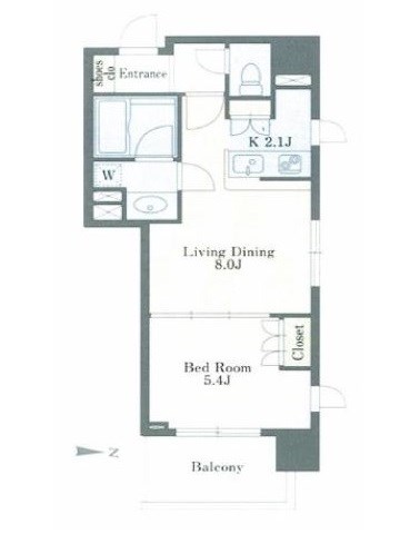 エクセレンシア駒込 604号室 間取り