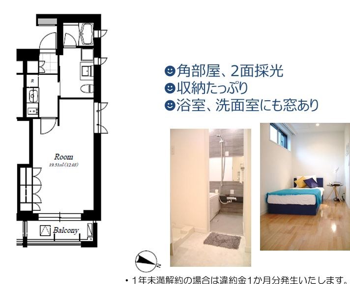 フレンシア麻布 203号室 間取り