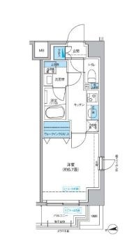 フレンシアノイエ成増 201号室 間取り