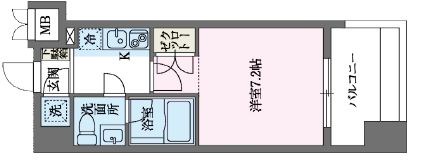 パシフィックレジデンス芝一丁目 1005号室 間取り