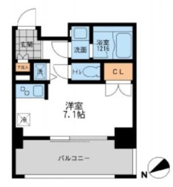 プライマル三軒茶屋 201号室 間取り