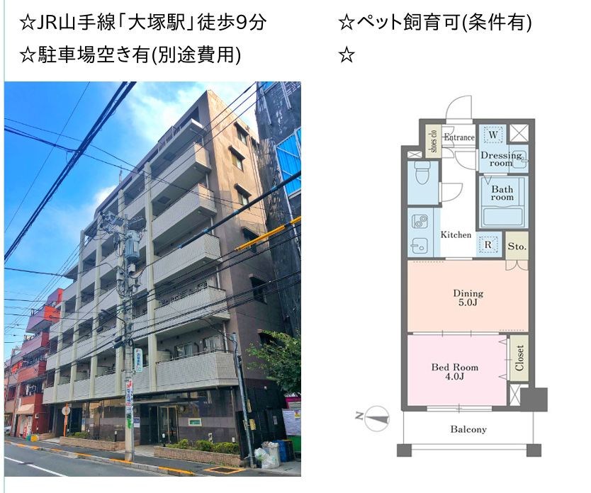 デュオステージ大塚 602号室 間取り