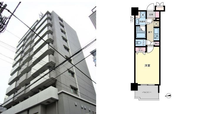 プライマル浅草橋 603号室 間取り