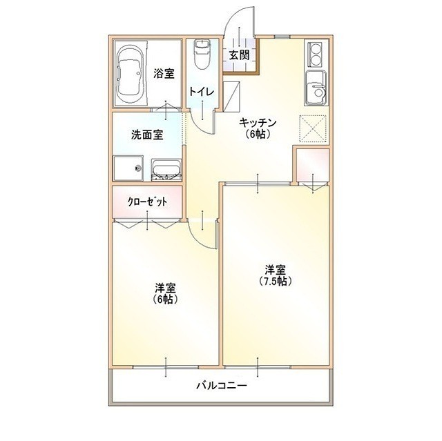 サンパーク清水B棟 間取り