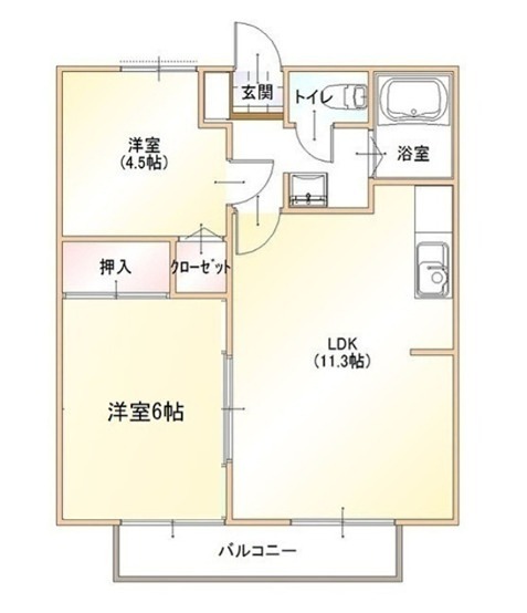 サンライズⅡ（東高橋） 間取り