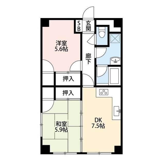 KGKベルパレス 間取り