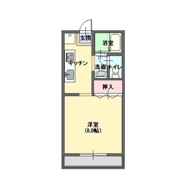 パナハイツ深沢D 間取り