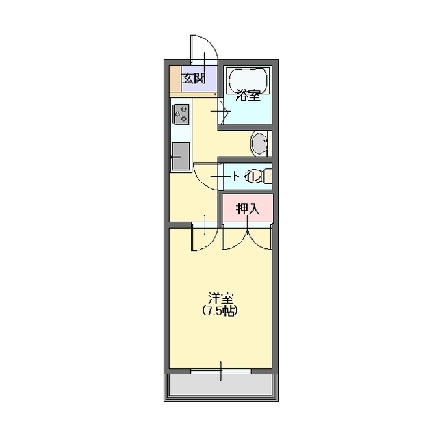 コーポ花輪B棟 間取り