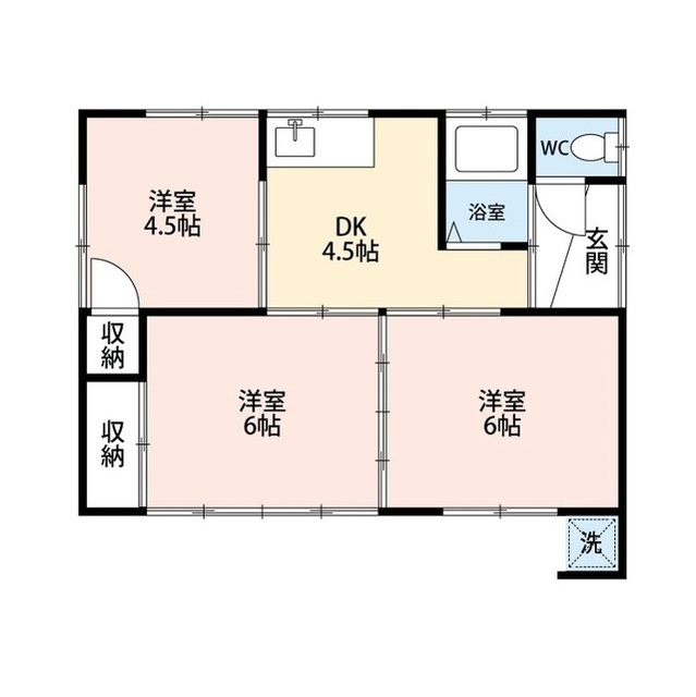 桜林住宅（大里3854） 間取り
