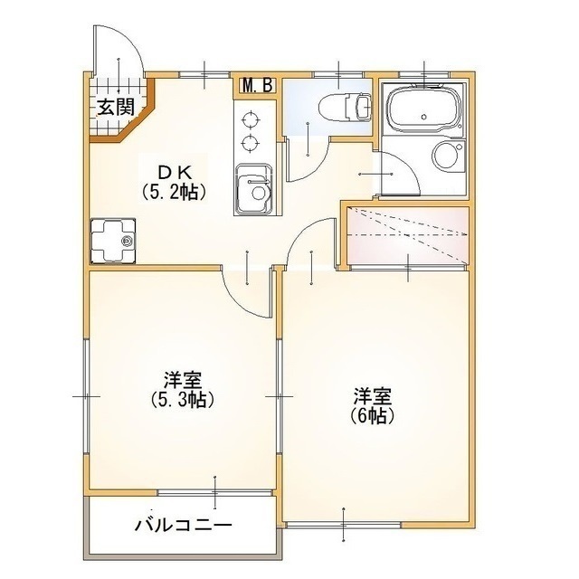 ベルエールタナカ 間取り