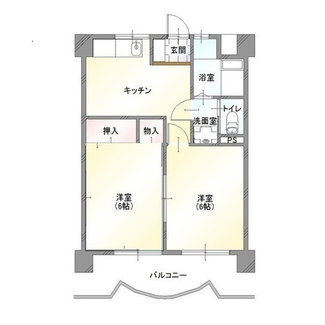 城南ハイツ 間取り