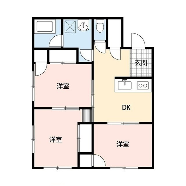 国母ハイツ（8丁目） 間取り