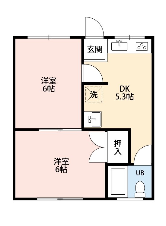サンハイツ川田 間取り