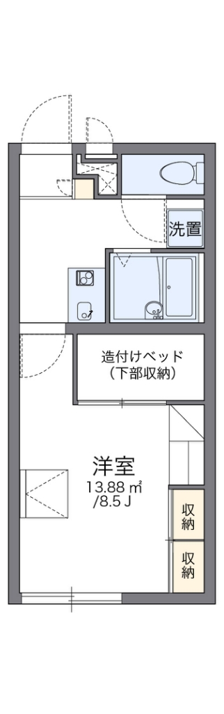 レオパレスブリリアント 間取り
