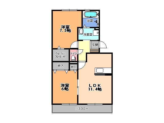 栃木県宇都宮市平松本町 間取り