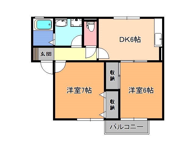 クレセール A 間取り
