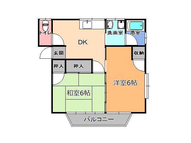 ウエストハイツ増渕C棟 間取り