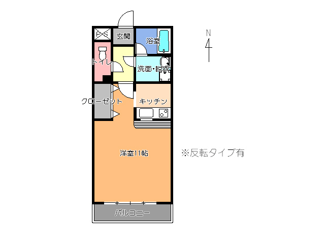 大野ハイツ２号館 間取り