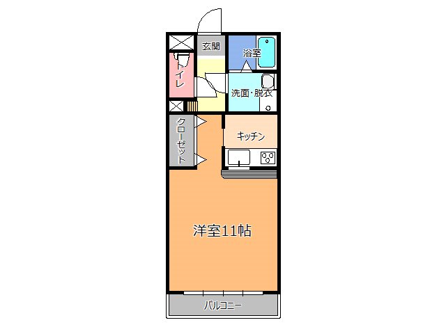 大野ハイツ２号館 間取り
