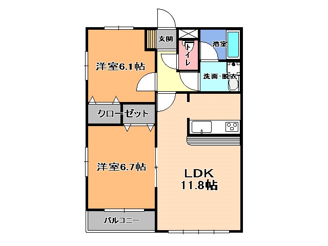 大野ハイツ 間取り