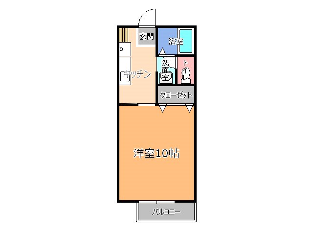 今泉コーポＢ 間取り