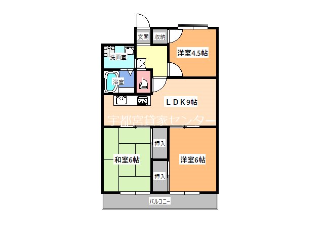 コーポブルースカイ 間取り