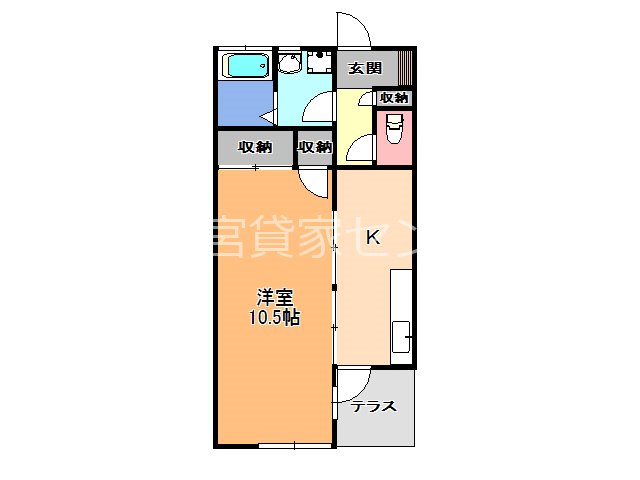 コーポ荒川 間取り