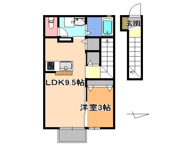 ヴィクトワールⅡＢ 間取り