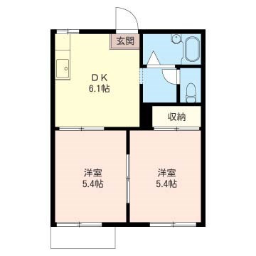 フォーブル前原 201号室 間取り