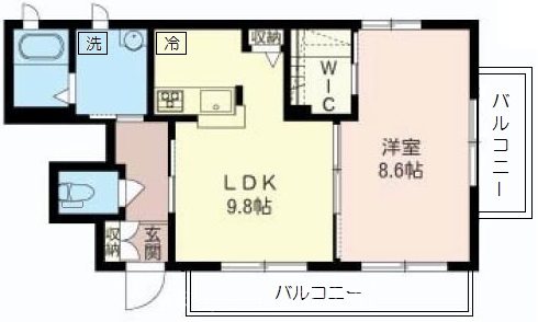 薬園台ヴィレッジＡ 102号室 間取り