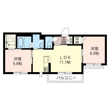 プランドール津田沼 間取り図