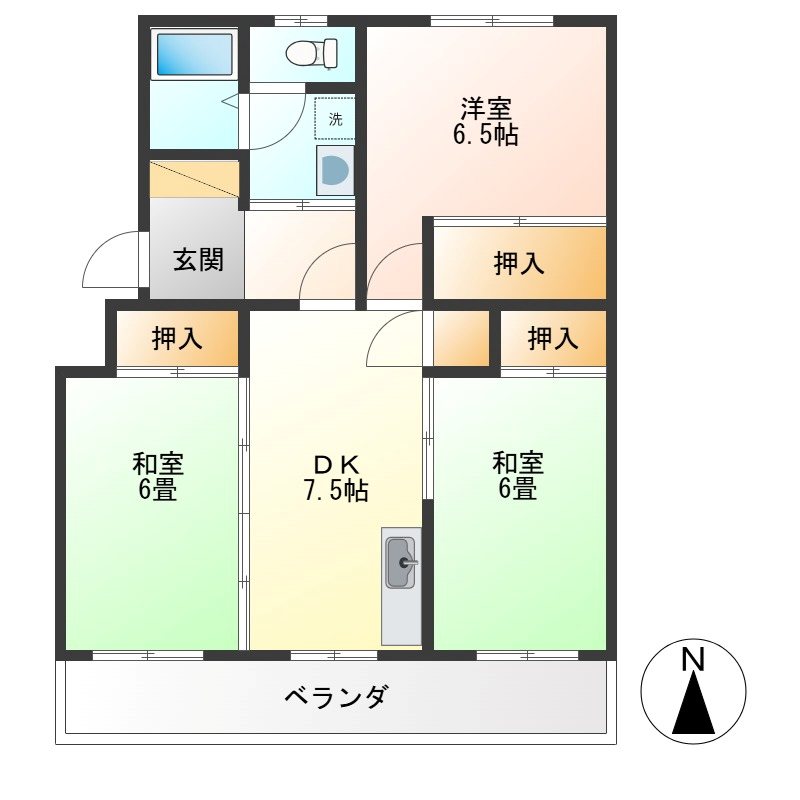 メゾンけやきⅡ 間取り