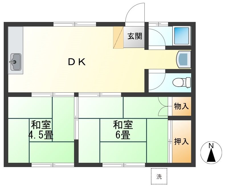 第二コーポひばり 間取り