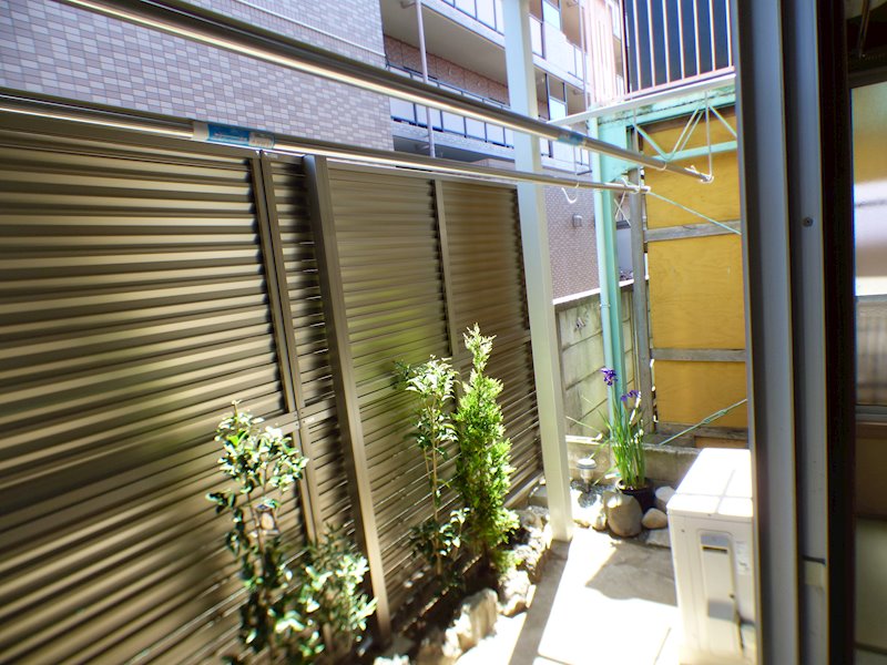 八幡町スカイハイツ ベランダ