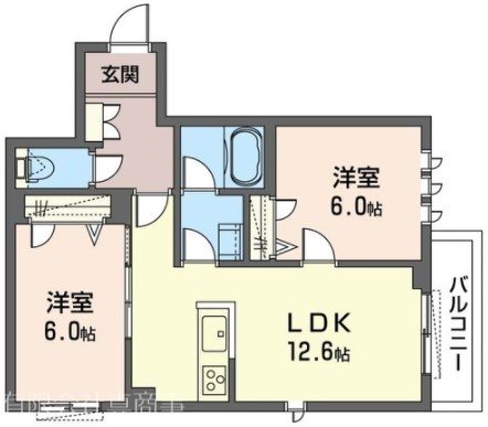 GROWILL立川Ⅲ 間取り