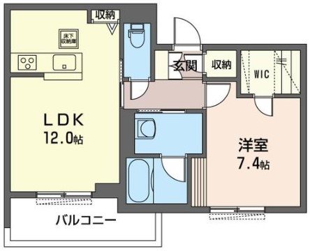 カーサ　レジオ国立 間取り