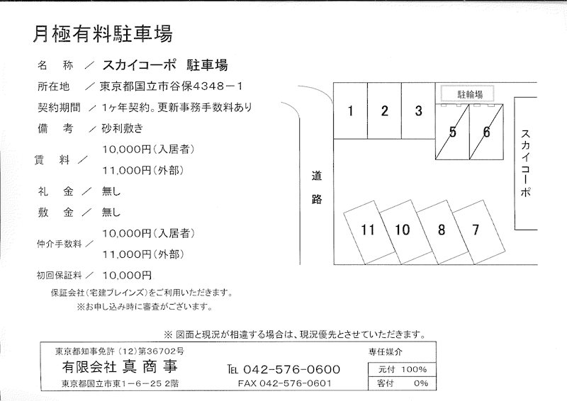 スカイコーポ駐車場 外観