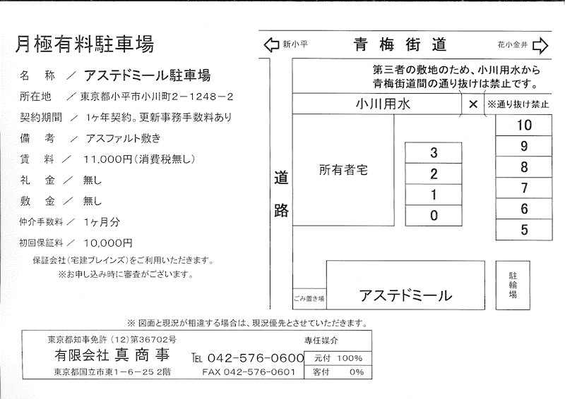 アステドミール駐車場 外観