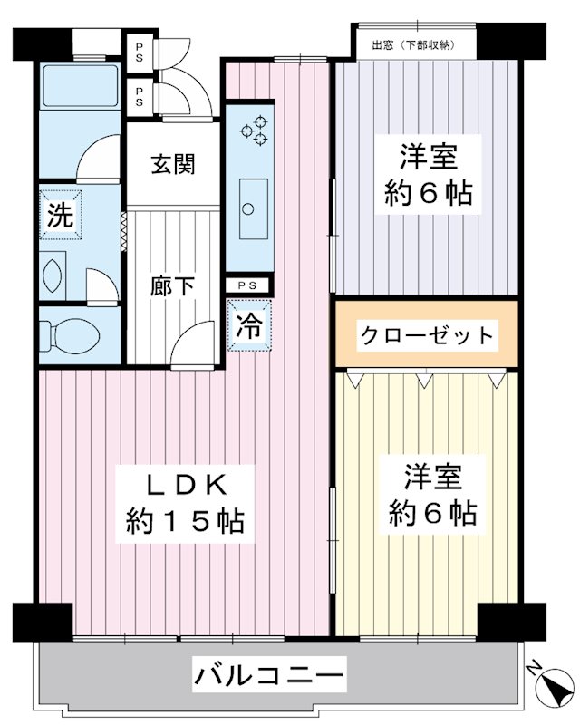 美浜東エステート4号棟 間取り