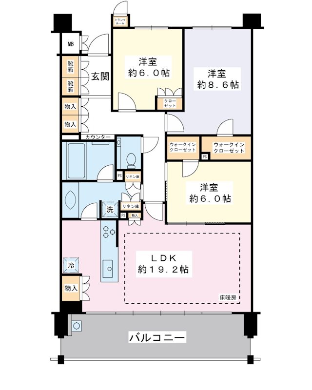 クオン新浦安C棟 間取り
