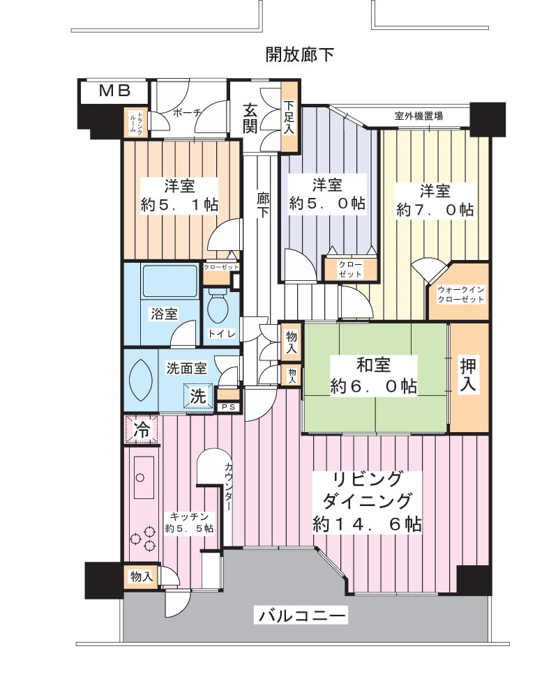 グランファースト新浦安A棟 間取り