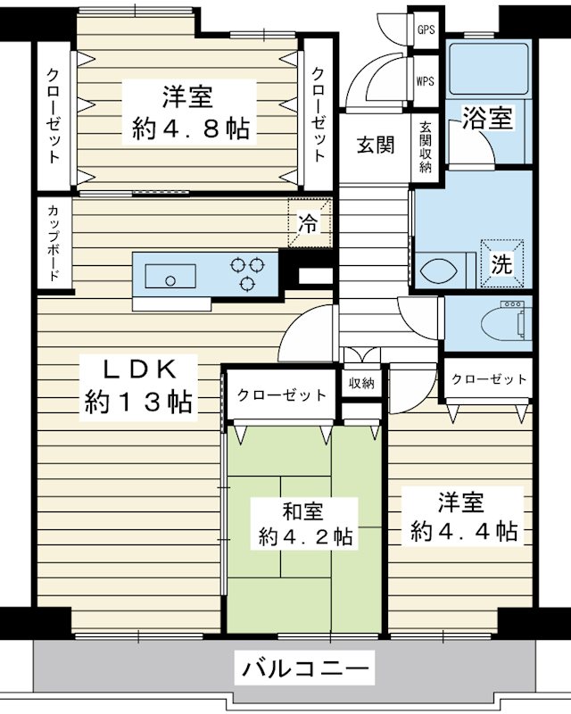 美浜東エステート4号棟 間取り