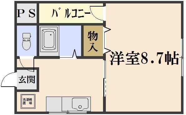 メゾン稲田 101号室 間取り